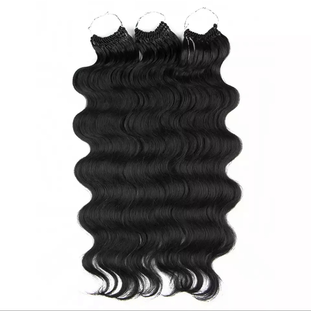 4 Packs Body Wave Crochet Hair 1B 22Inch
